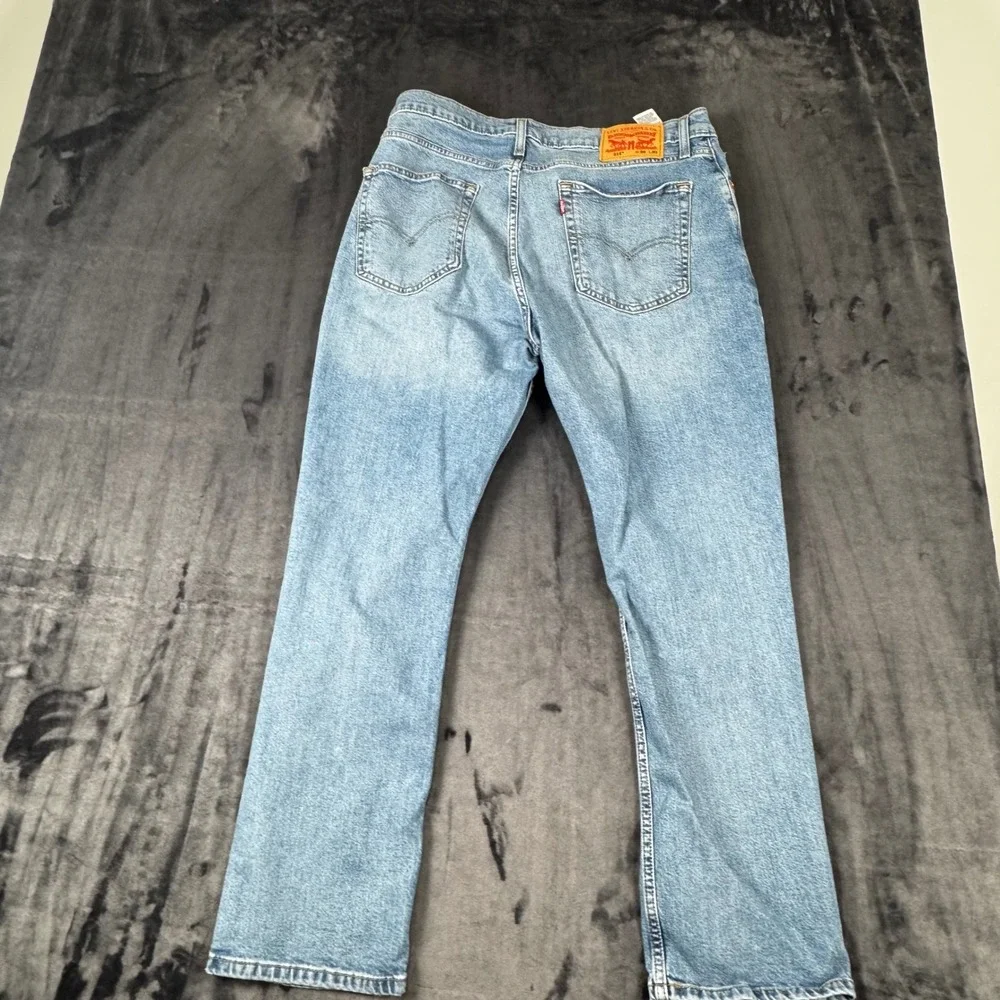 Levi's 514 Straight Fit Jeans Mens 36x30 Blue Light Wash Denim 00514-1593